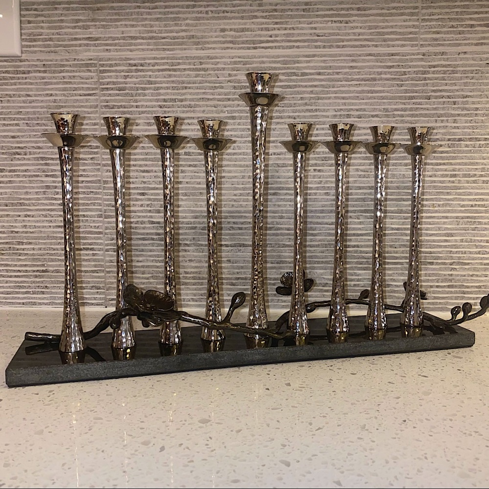 Michael Aram Black Orchid Menorah